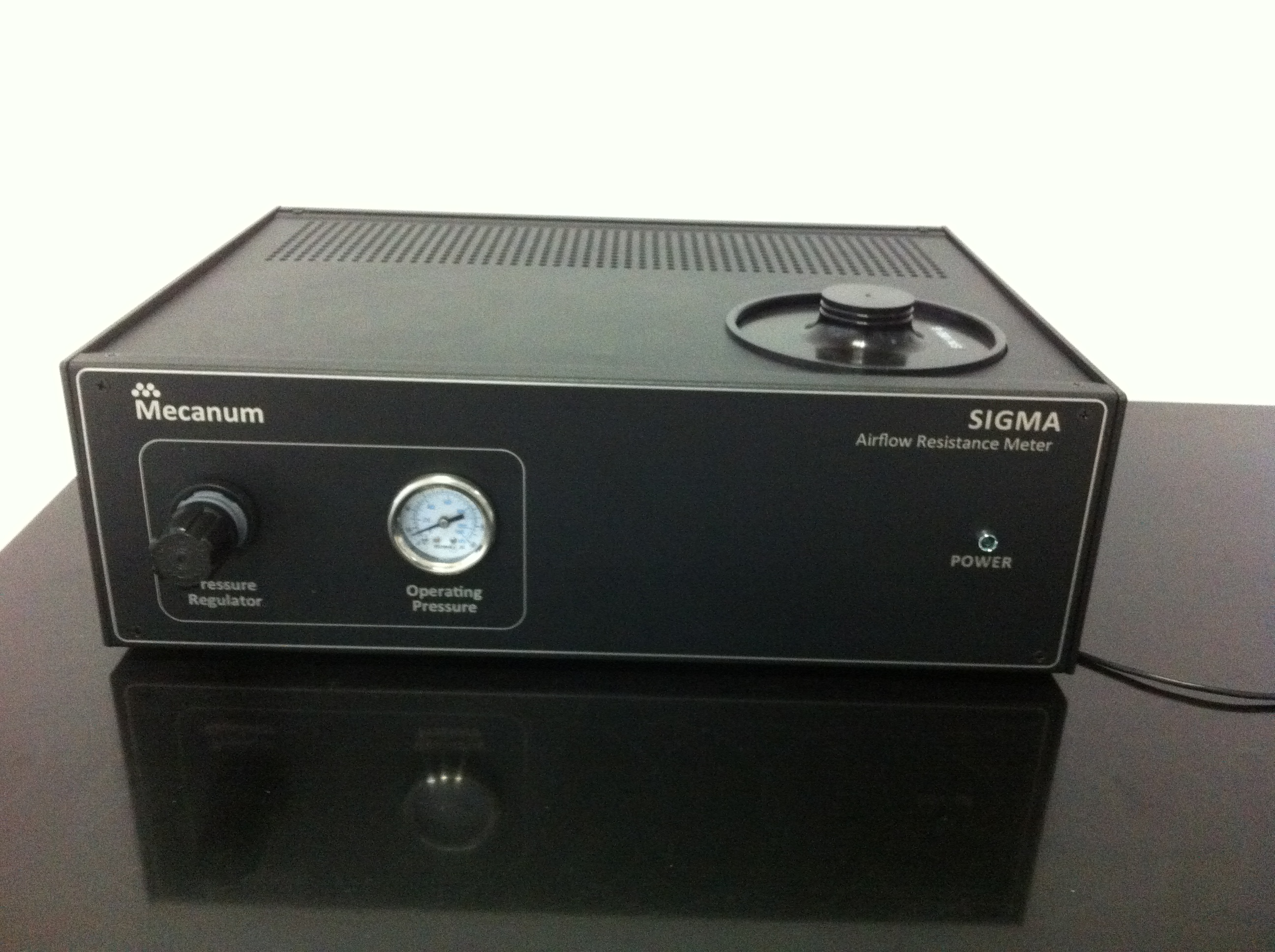 Airflow resistance meter